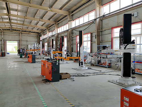 立柱碼垛機(jī)出廠前的安裝測(cè)試